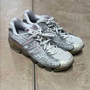 Adidas White and Pink Sneakers for Active Comfort